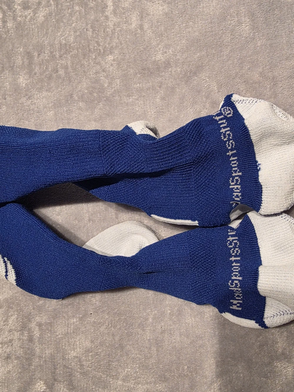Blue Performance Basketball Crew Socks - Madsportsstuff
